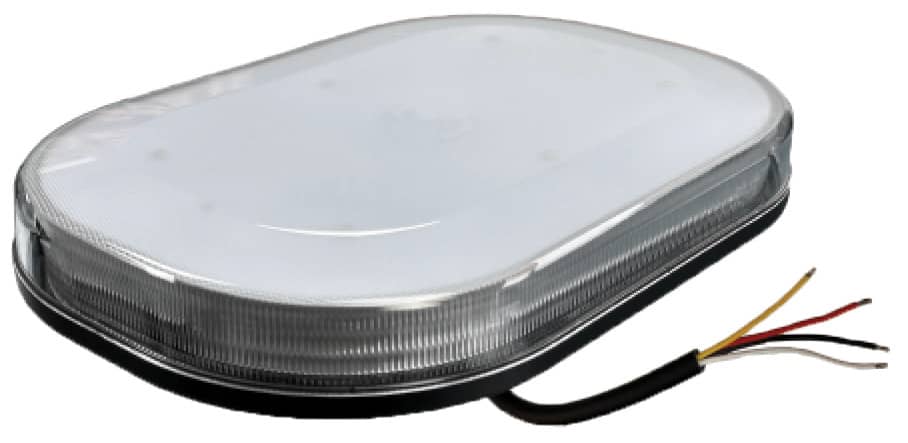 10" AMBER LED WARNING LIGHT BAR - PERMANENT MOUNT