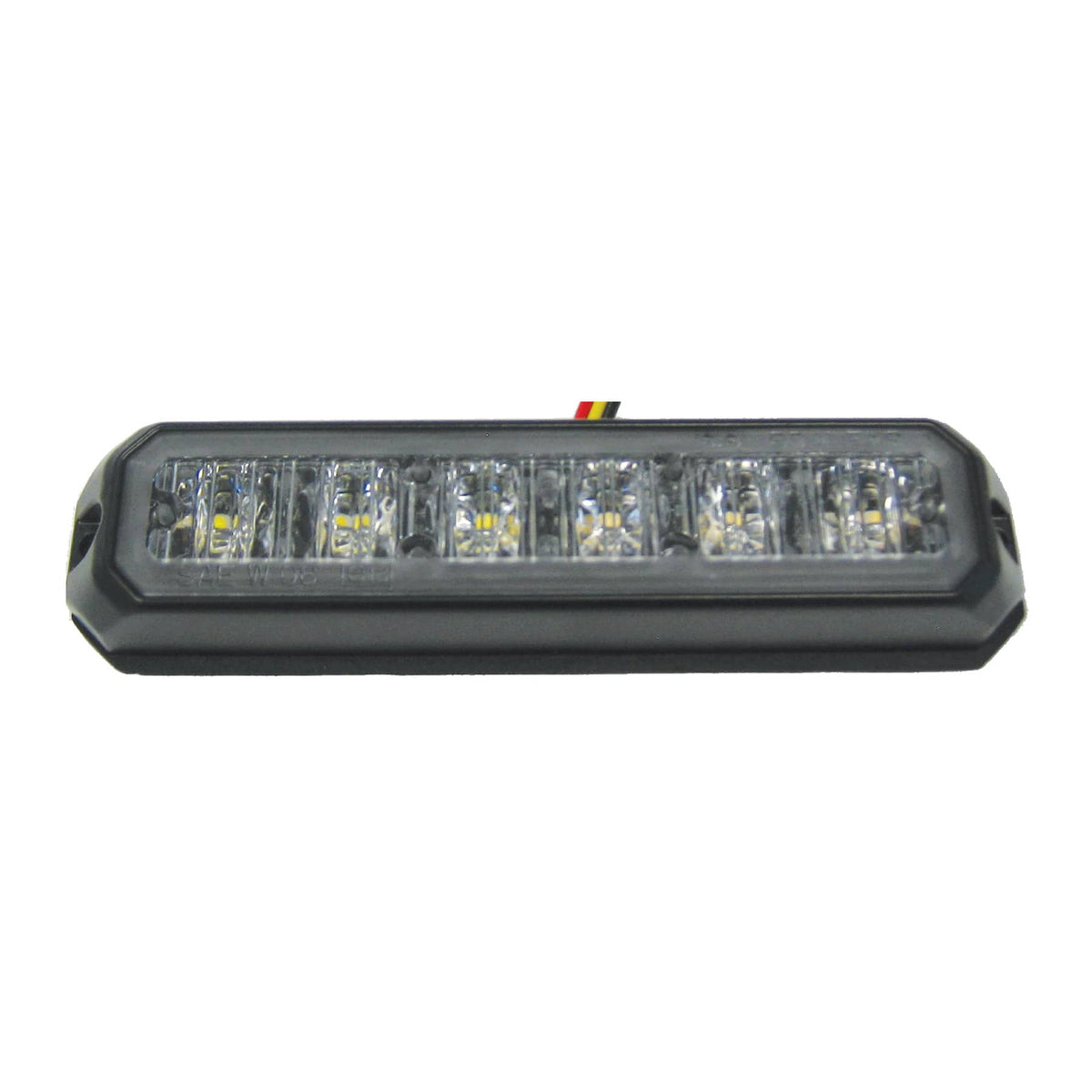 5IN LED WARNING LIGHT, 19-PATTERN, AMBER AND WHITE