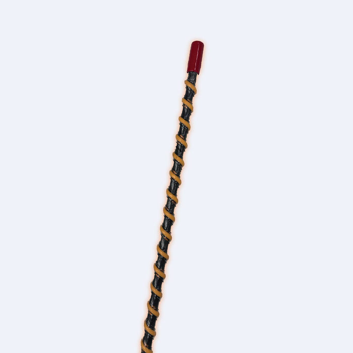 8' FULLY LIT LED WHIP QUICK DISCONNECT MOUNT - STEADY AMBER