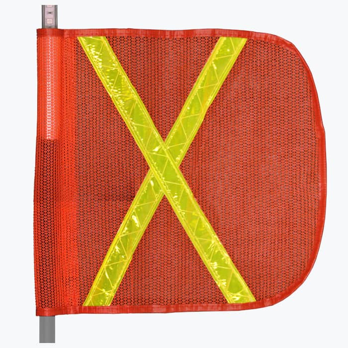 16" REFLECTIVE FLAG WITH AMBER X