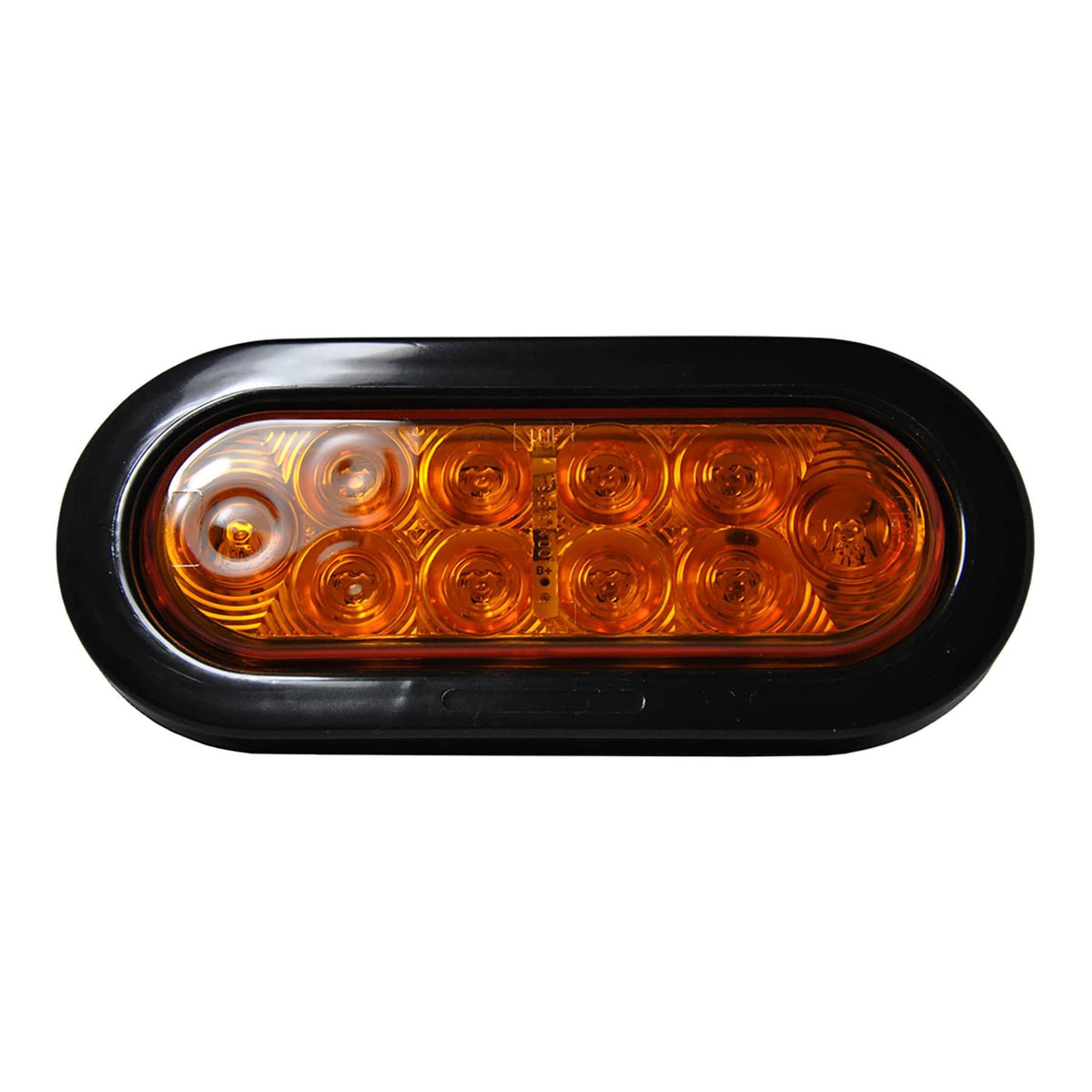 LED OVAL SIGNAL/PARK LAMP - 10 DIODES AMBER