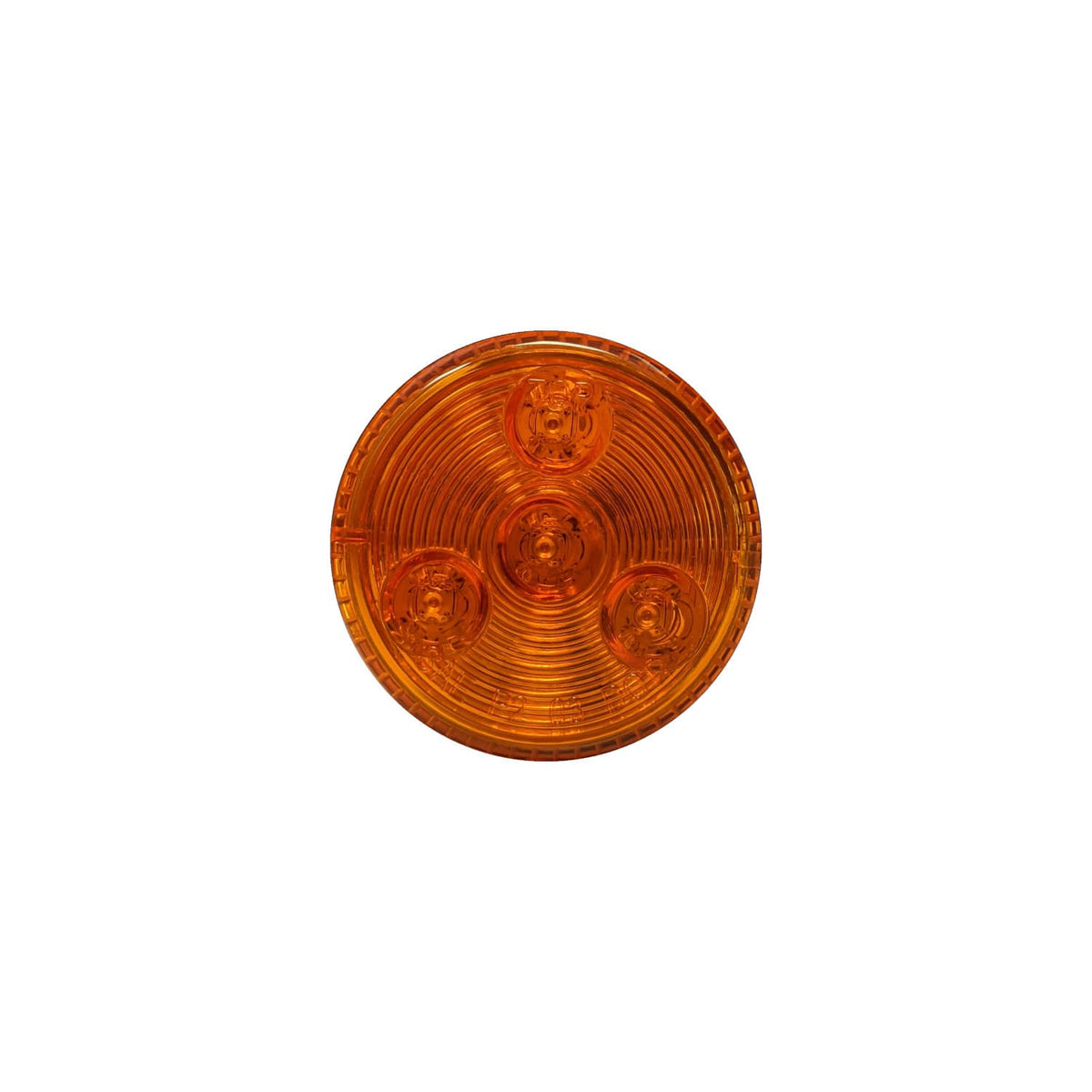 LED 2" Rd Marker Lamp Amber - 4-dio