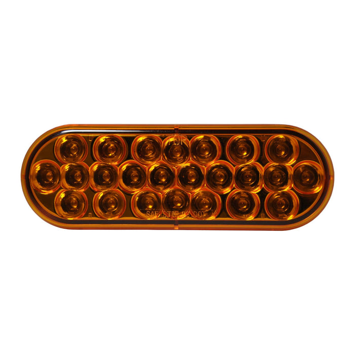 LED Oval Turn/Tail/Park Lamp Amber - 24-dio