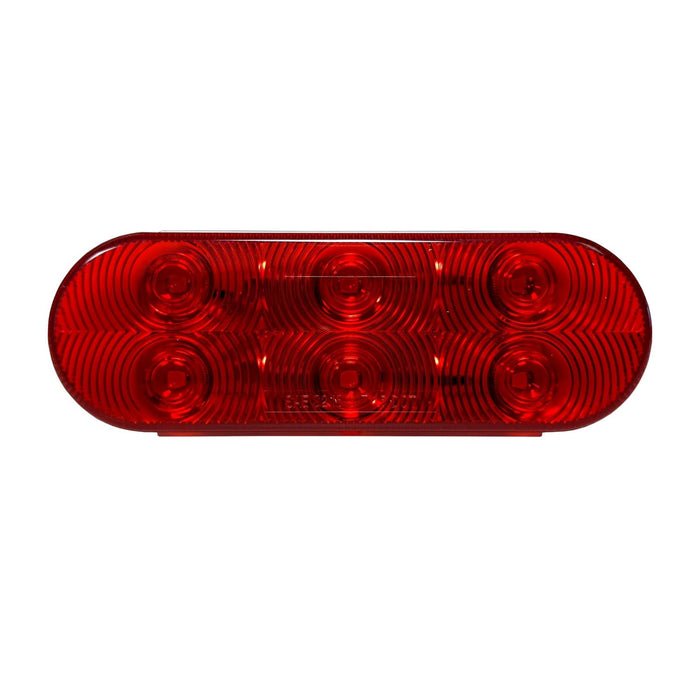 LED Oval STT Lamp Red - 6-dio