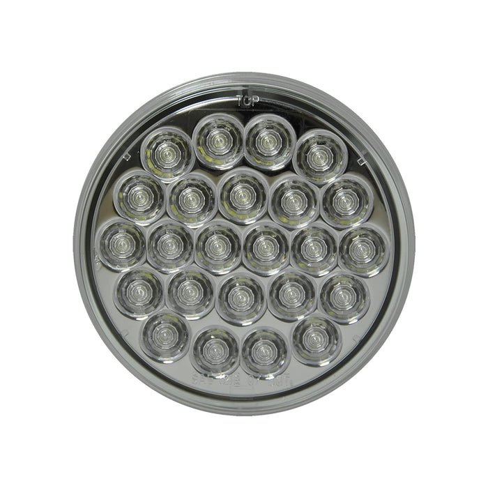 LED ROUND BACK UP LAMP - CLEAR
