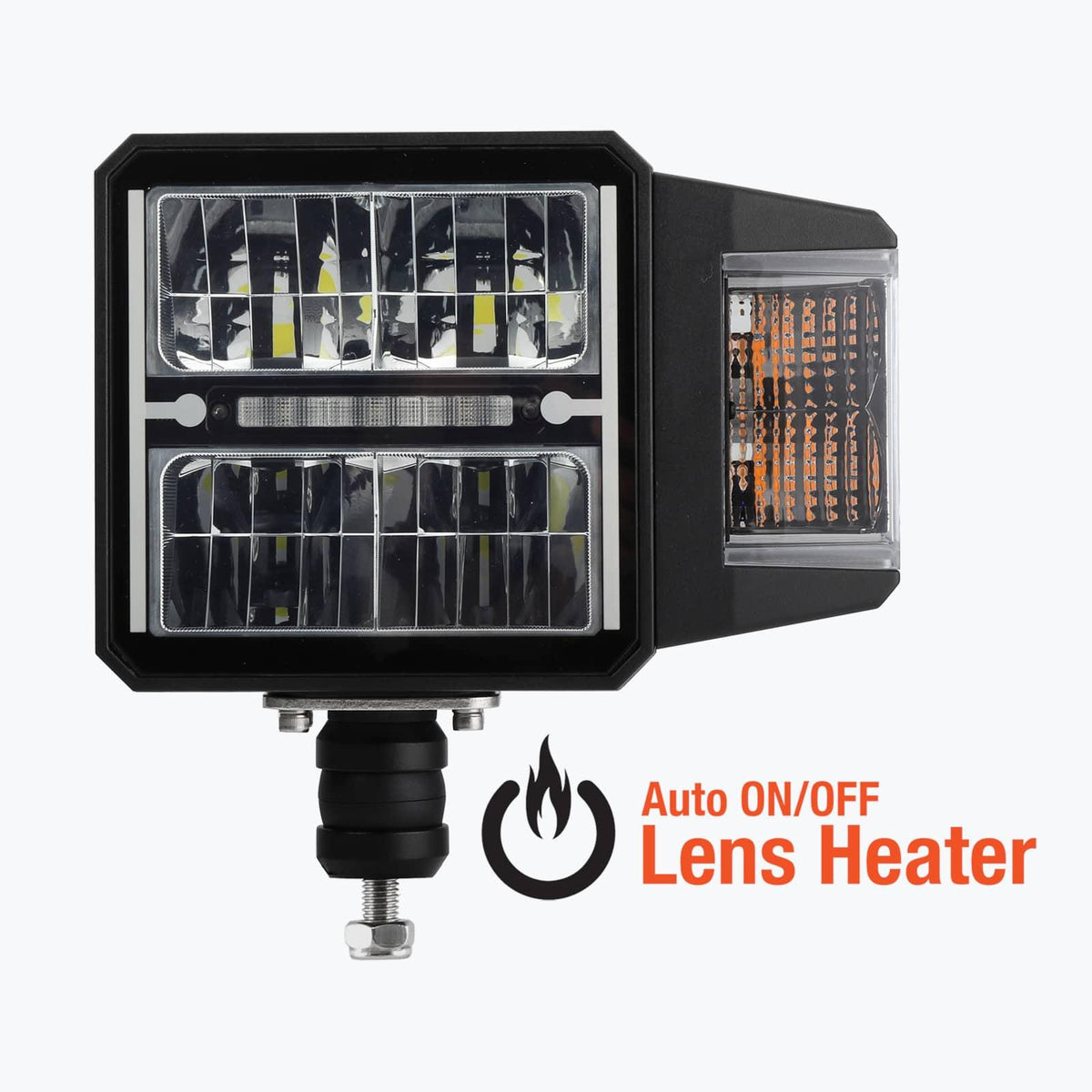 HEATED LENS LED SNOW PLOW LIGHT (SINGLE)