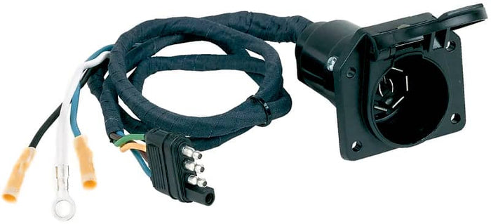 4-FLAT TO 7-BLADE PRE-CABLED ADAPTOR WITH 25' WIRE