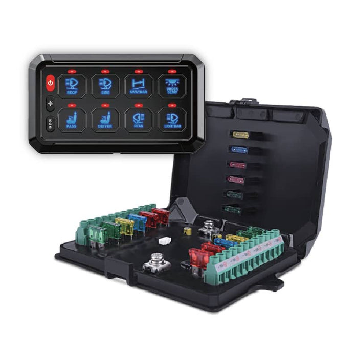 8-GANG SWITCH KIT W/ CIRCUIT BREAKER