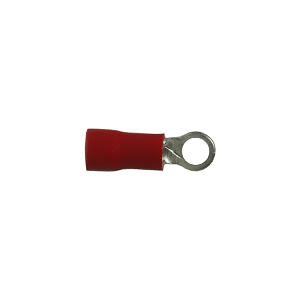 INSULATED RING TERMIAL RED STUD 6 22-18 GA PKG 500