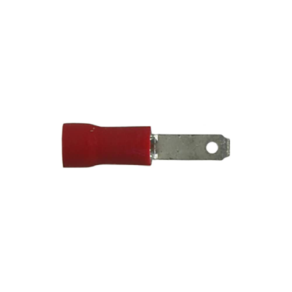 INSULATED SLIDE MALE RED 22-18 GA .110"x.020" TAB (PKG 500)