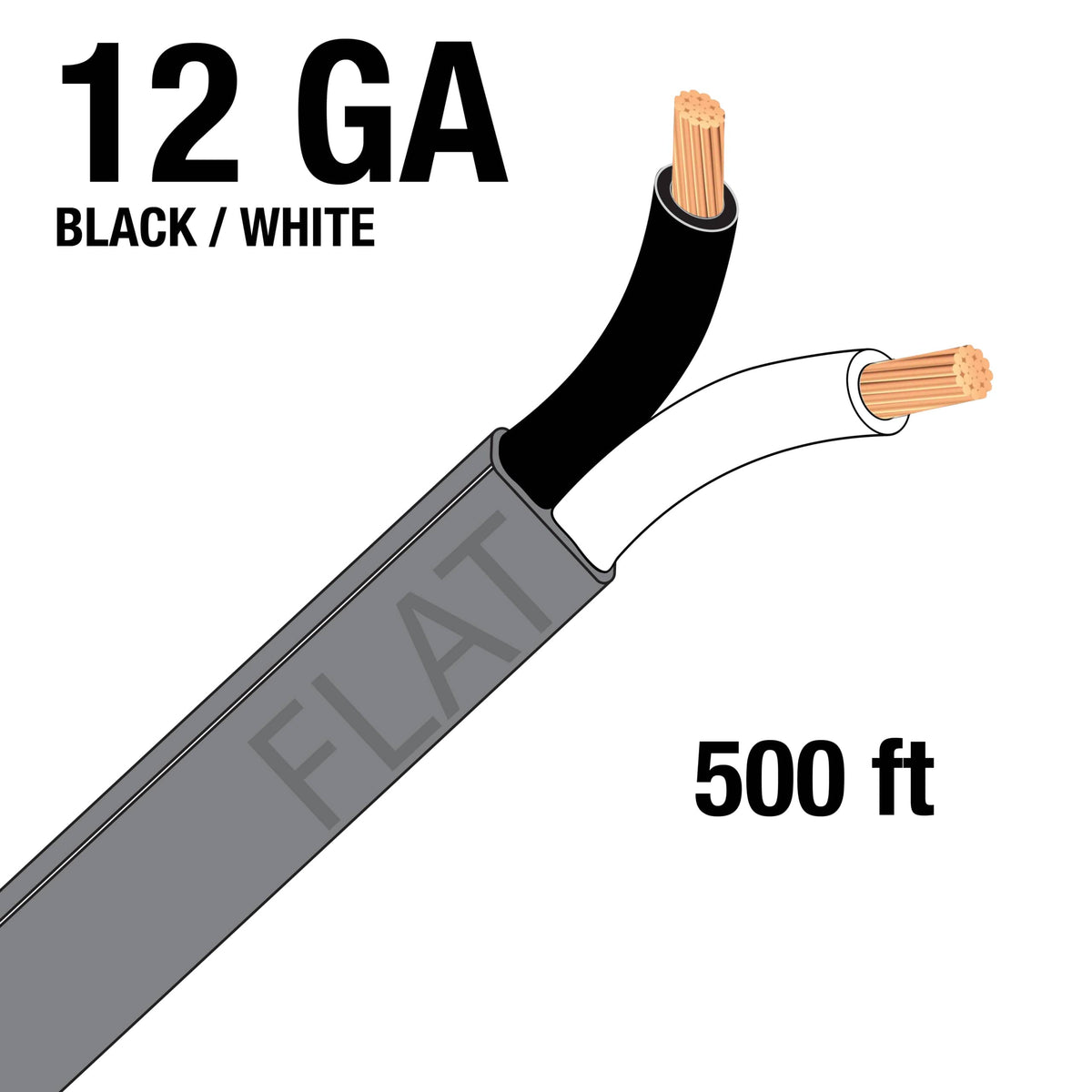 GREY JACKETED TRAILER CABLE (2 CONDUCTORS) - 500FT