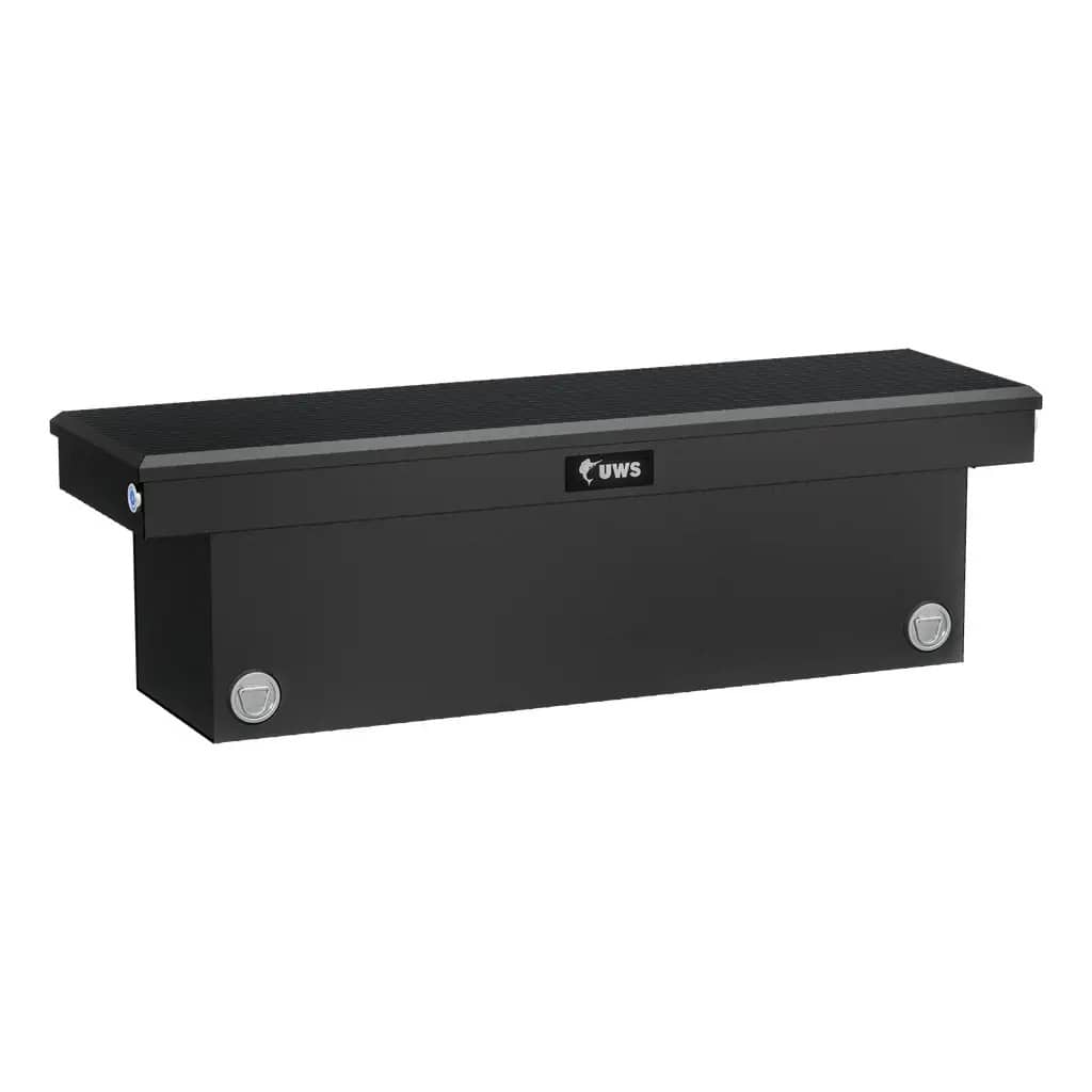MATTE BLACK 69" DEEP PUSH BUTTON CROSSOVER TRUCK TOOL BOX