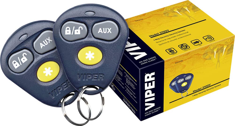 VIPER 3100V 1-WAY SECURITY SYS W/ 3-BUTTON REMOTES