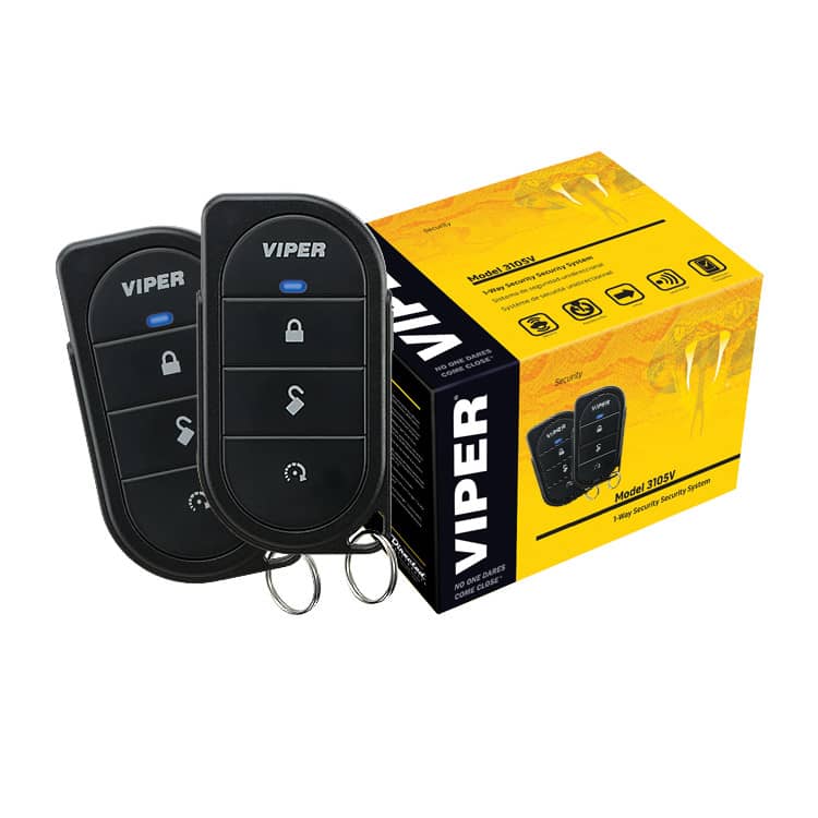 VIPER 3105V 1-WAY SECURITY SYS W/ 4-BUTTON REMOTES & CONTROL CENTER