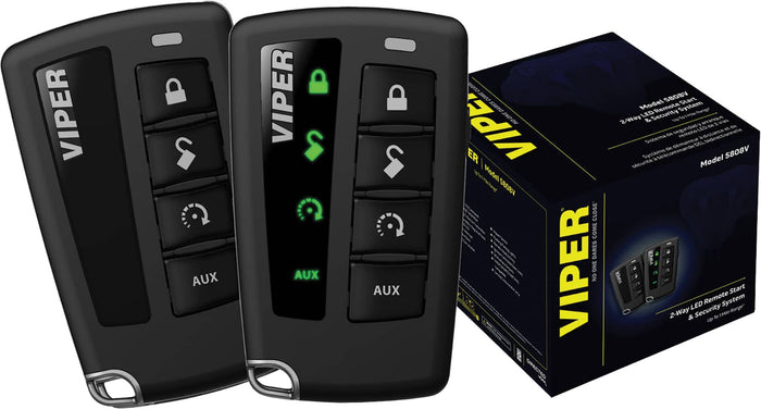 2-WAY LED REMOTE START & SECURITY  SYSTEM UP TO 1 MILE RANGE
