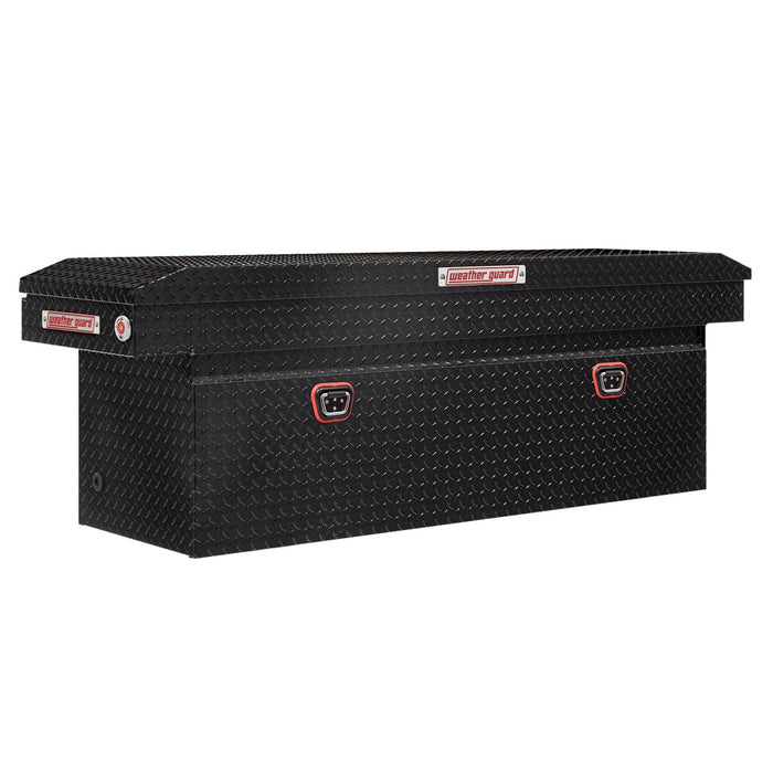 SADDLE BOX FULL DEEP ALUM. GLOSS BLACK