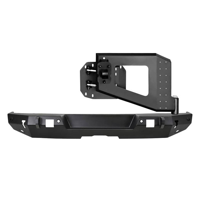 WJ2 REAR BUMPER WITH TIRE CARRIER AND SENSORS TEXTURED BLACK 18-26 JEEP WRANGLER