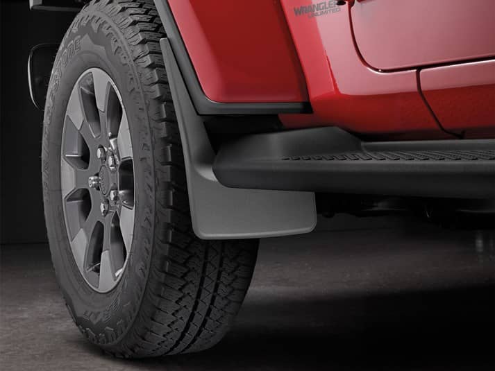 FRONT MUD FLAPS 18-26 WRANGLER/ 20-25 GLADIATOR (EXC RUBICON)