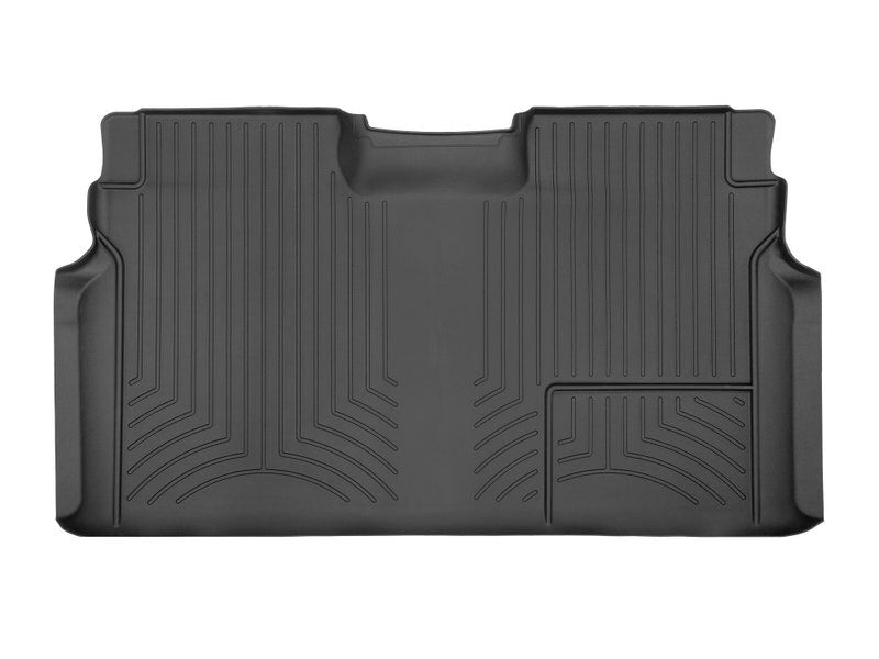 BLACK REAR FLOOR LINER ; 09-14 F150 CREW CAB