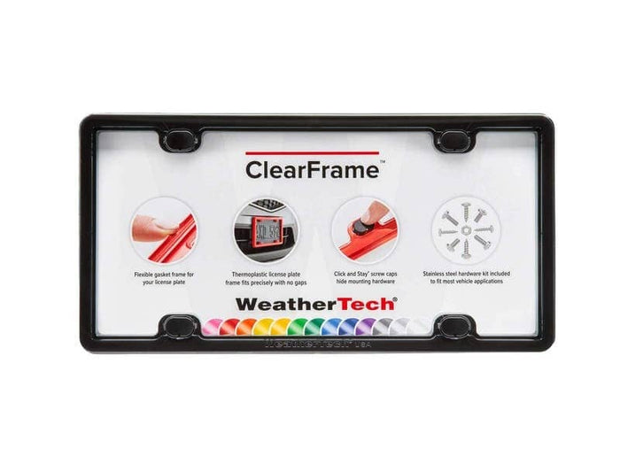 BLACK CLEARFRAME LICENSE PLATE FRAME