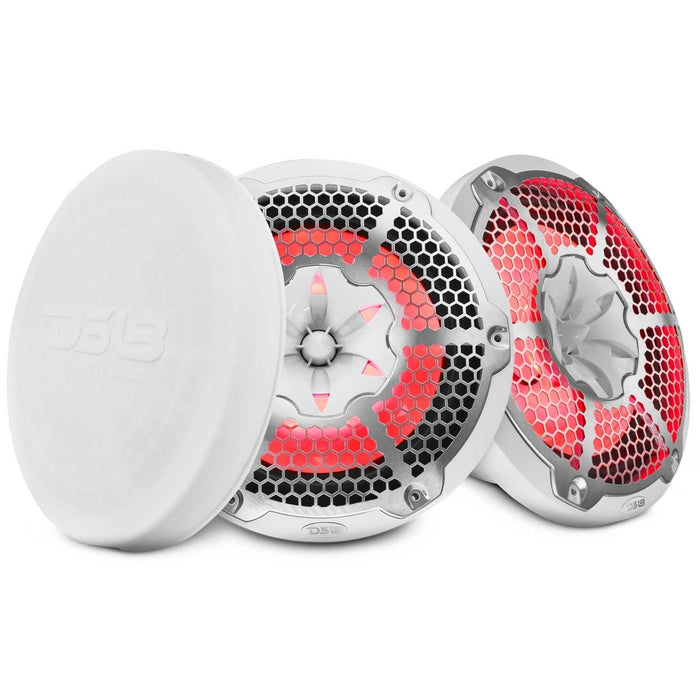 10" SPEAKER| 2-WAY | 200 WATTS RMS | 4 OHM | WHITE | GRILL DETACHED | WITH COVERS