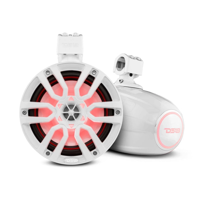 8" SPEAKERS | 125 WATTS RMS | RGB LED LIGHTS | WHITE