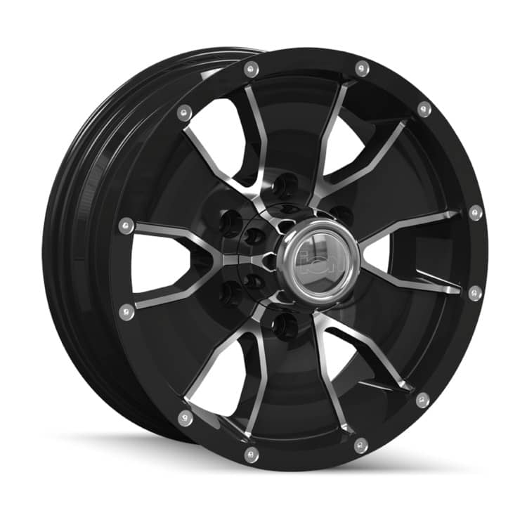 TYPE 14 TRAILER BLACK/MACHINED FACE 14X6 5-114.3 83.82 CB 0-MM