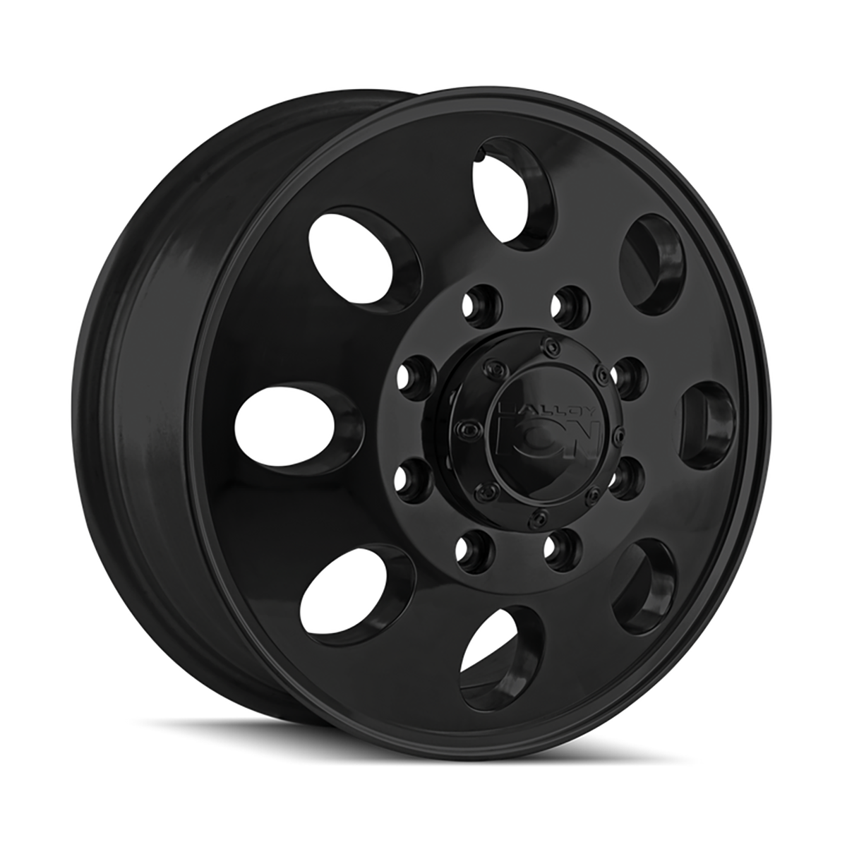 ION 167 DUALLY FRONT MATTE BLACK 17X6.5 8-210 154.2 CB +125MM