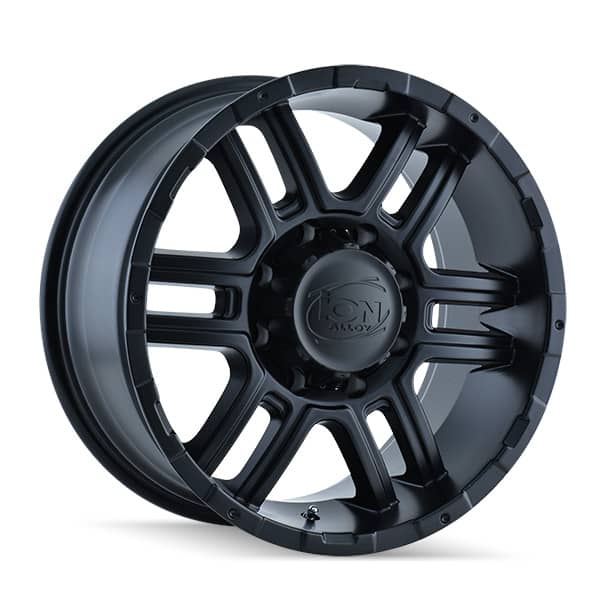 ION 179 MATTE BLACK 16X8 8-165.1 130.8 CB +10MM