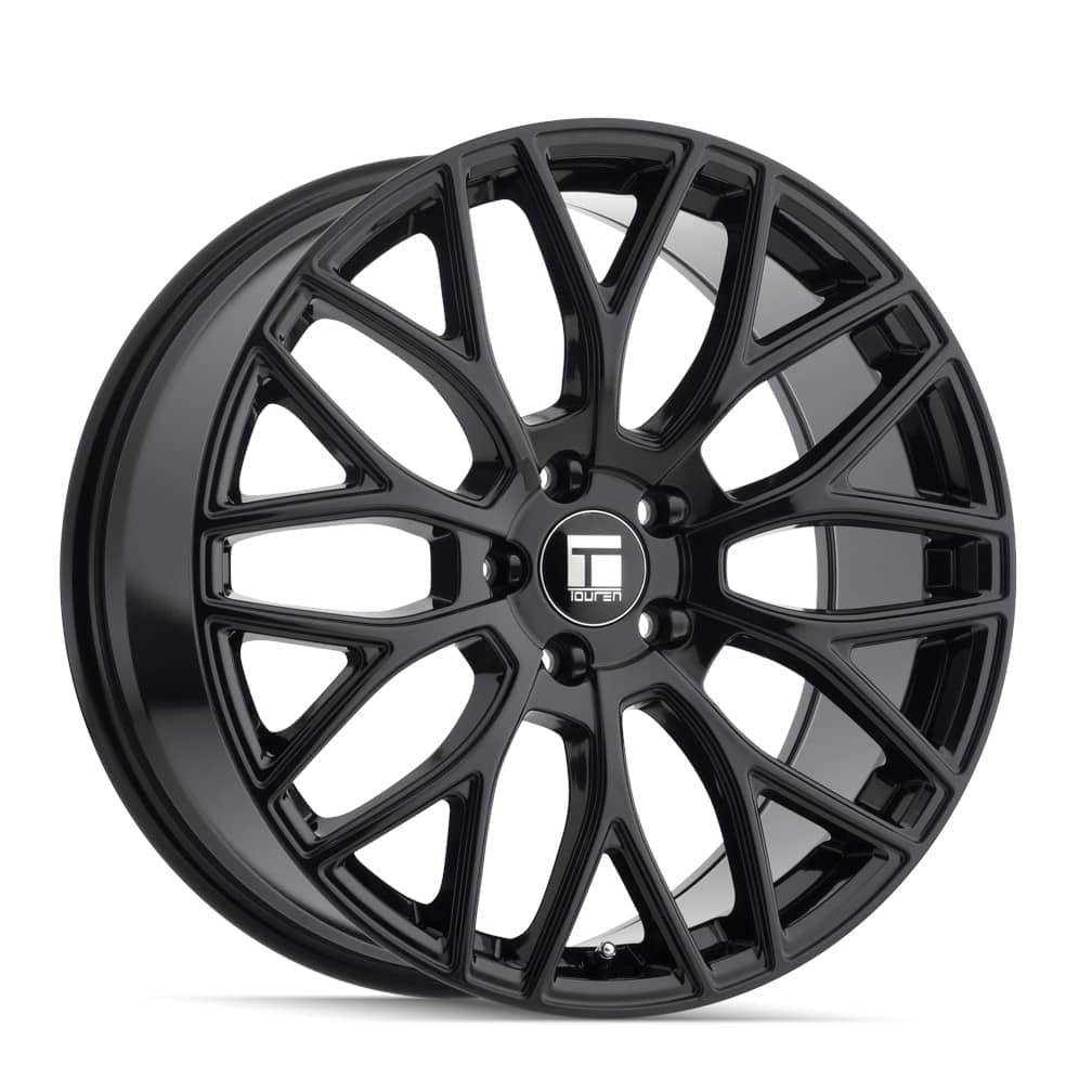 TR76 3276 GLOSS BLACK 20X8.5 5-108 63.5 CB +35MM