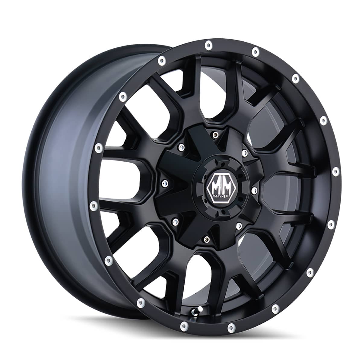 8015 WARRIOR MATTE BLACK 20X9 6-135/139.7 106 CB 0-MM