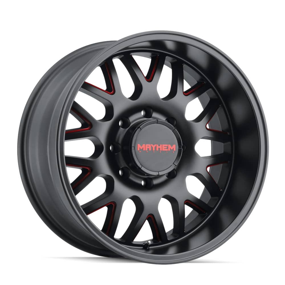 8110 TRIPWIRE BLACK W/PRISM RED 20X9 8-165.1 130.8 CB +18MM