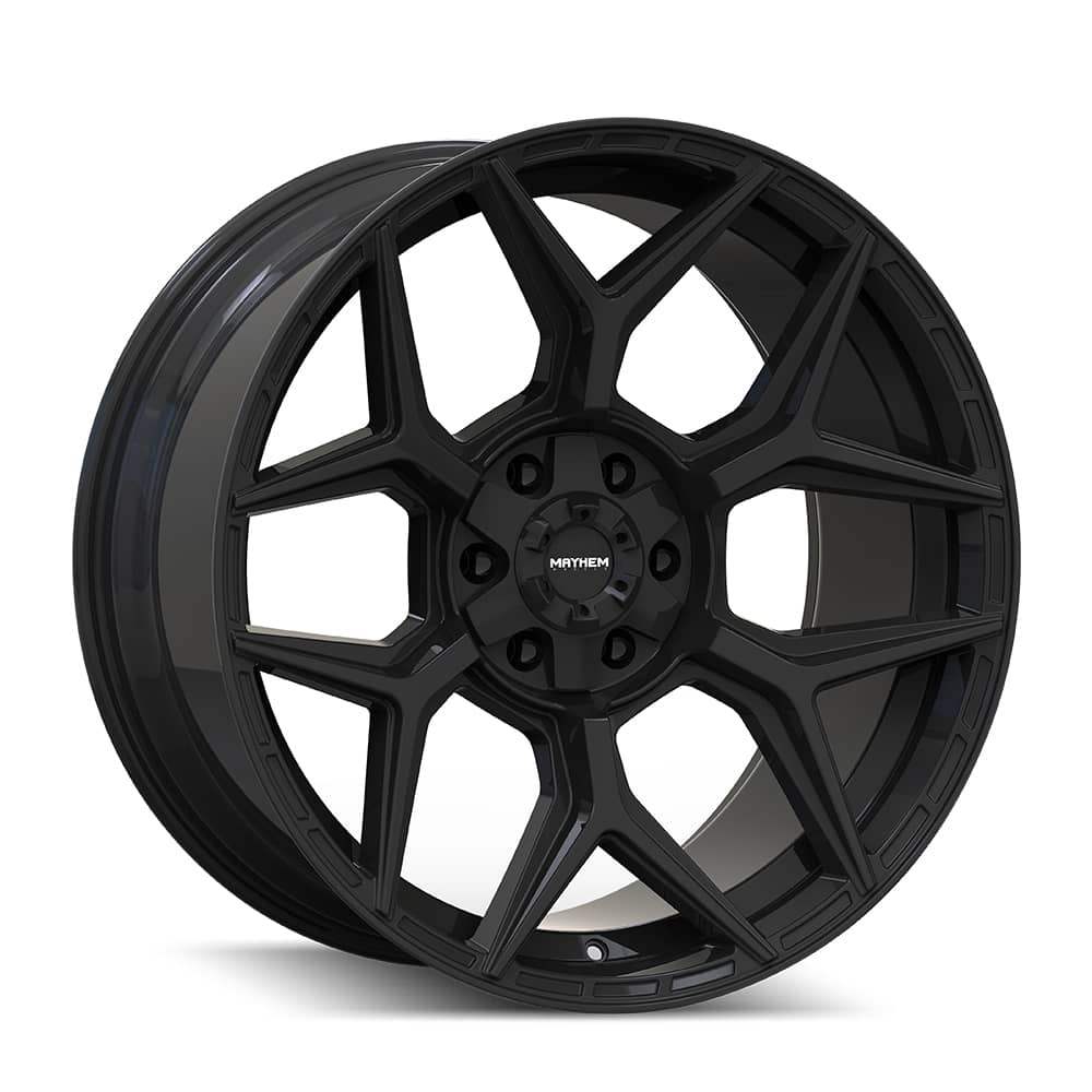 8119 VANQUISH GLOSS BLACK 22X10 6-135/6-139.7 106 CB -19MM