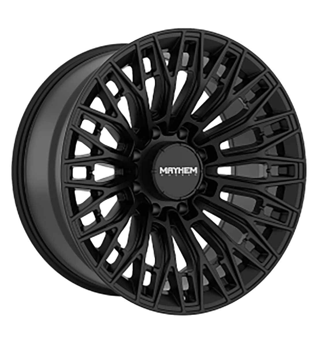 8121 CYCLONE GLOSS BLACK 20X9 8-165.1 125.2 CB 0-MM