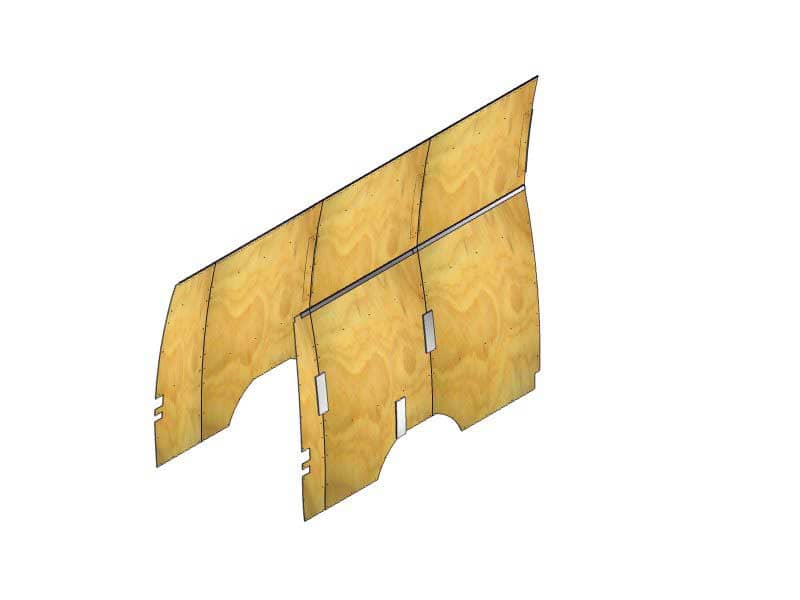 PLYWOOD WALL LINER KIT 07-24 SPRINTER HIGH ROOF 170"
