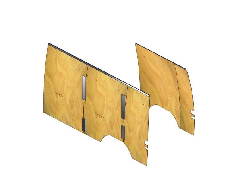 PLYWOOD WALL LINER KIT 07-24 SPRINTER HIGH ROOF 144"