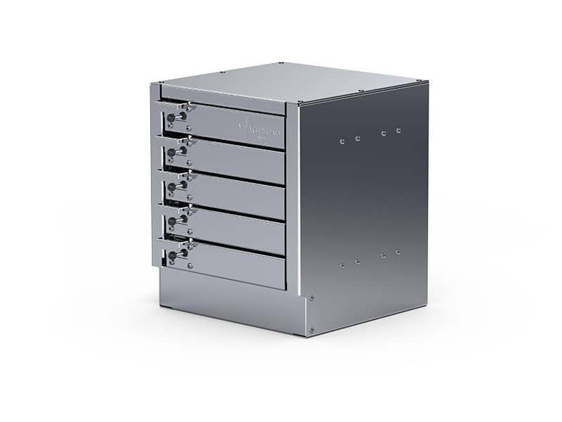 COMPACT 5 DRAWER UNIT 11-7/8"L 12-1/8"D 13-5/8"H