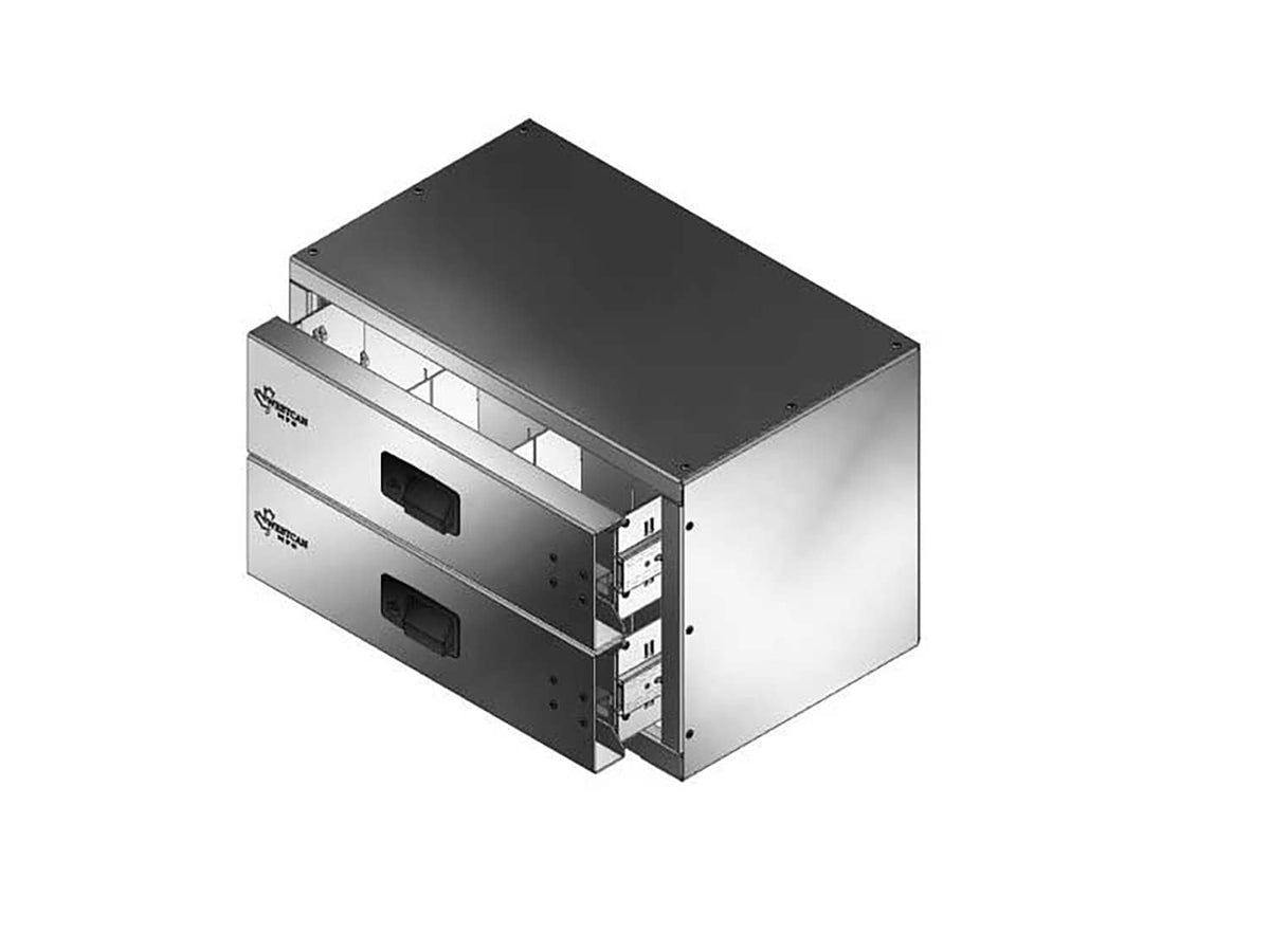 IN-SHELF 2 DRAWER UNIT 22"Lx14"Dx15"H