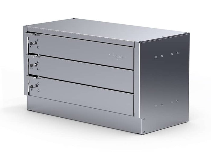 COMPACT 3 DRAWER UNIT 23-7/8"L 12-1/8"D 13-5/8"H