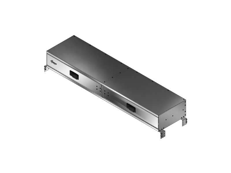 2DRAWER INSHELF SIDE BY SIDE 58"L 14-1/4"D 7-3/8"H