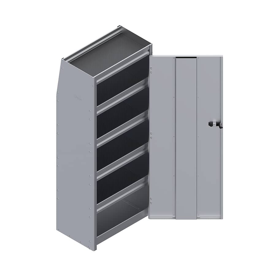 SECURITY CABINET W/4 SHELVES 24-1/4"L 15-1/2"D 62"H