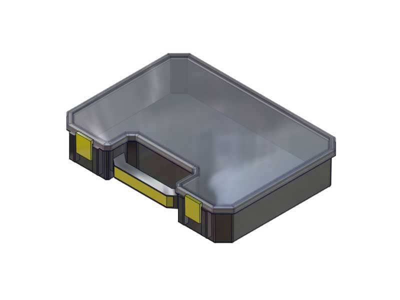 SINGLE PARTS TOTE 17-3/8"L 13-1/4"D 3-1/2"H