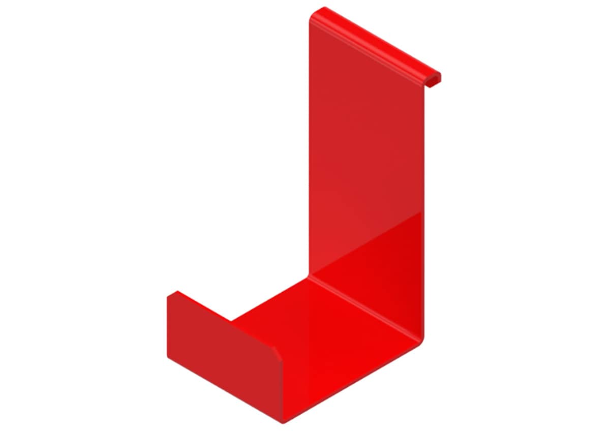 RED SINGLE SHELF HANGER