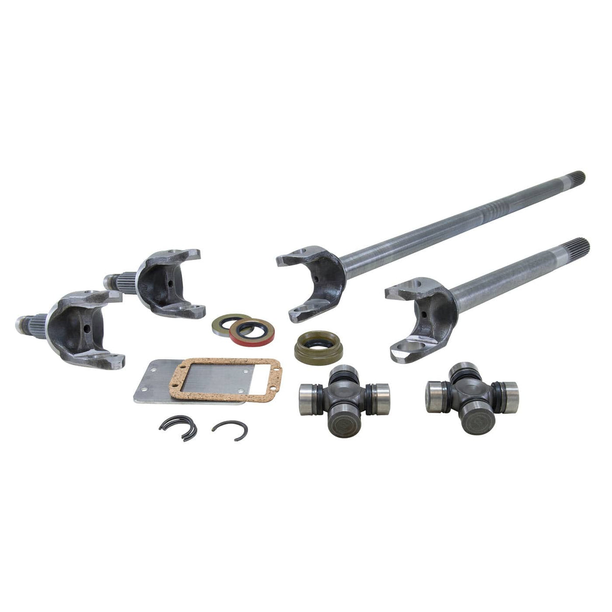 YUKON CHROMOLY FRONT AXLE KIT DANA 30 BOTH SIDES 27 SPLINE 1310 U-JOINTS