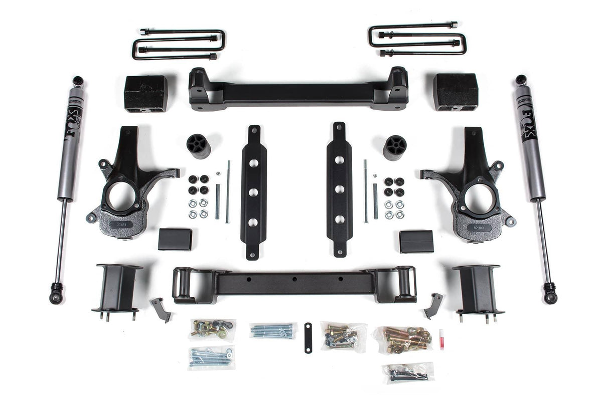 6.5" LIFT KIT W/ FOX 2.0 SHOCKS | 14-18 CHEVY/GMC 1500 RWD W/ CAST STEEL UCA