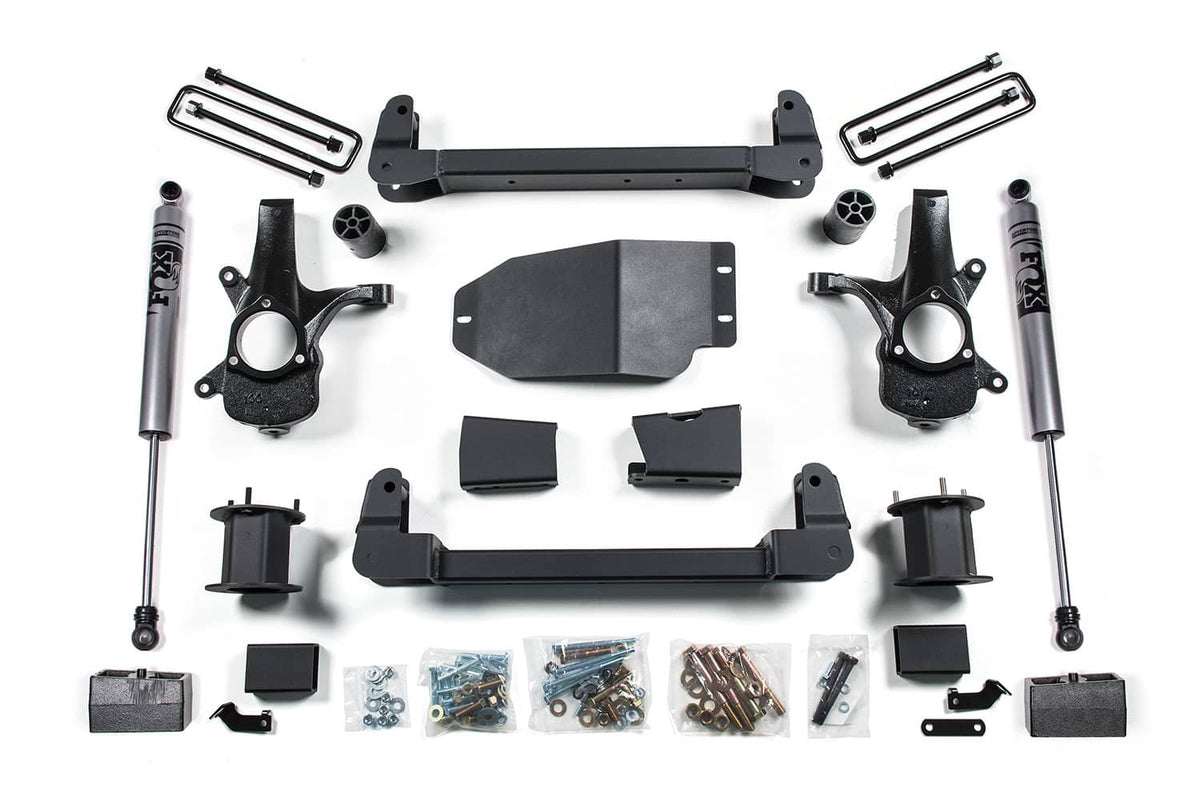 4.5" LIFT KIT W/FOX REAR SHOCKS 07-13 SILVERADO/SIERRA 1500 2WD
