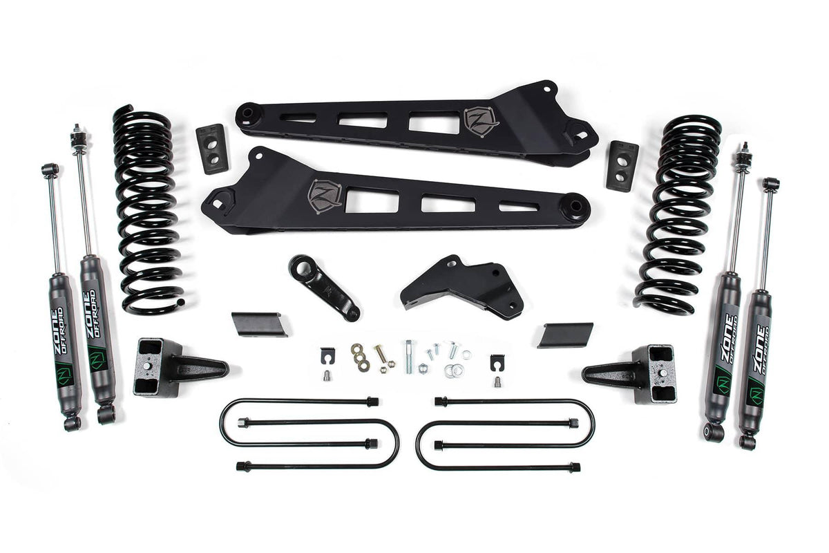 5.5" RADIUS ARM LIFT KIT W/ NITRO SHOCKS 13-18 RAM 3500 GAS