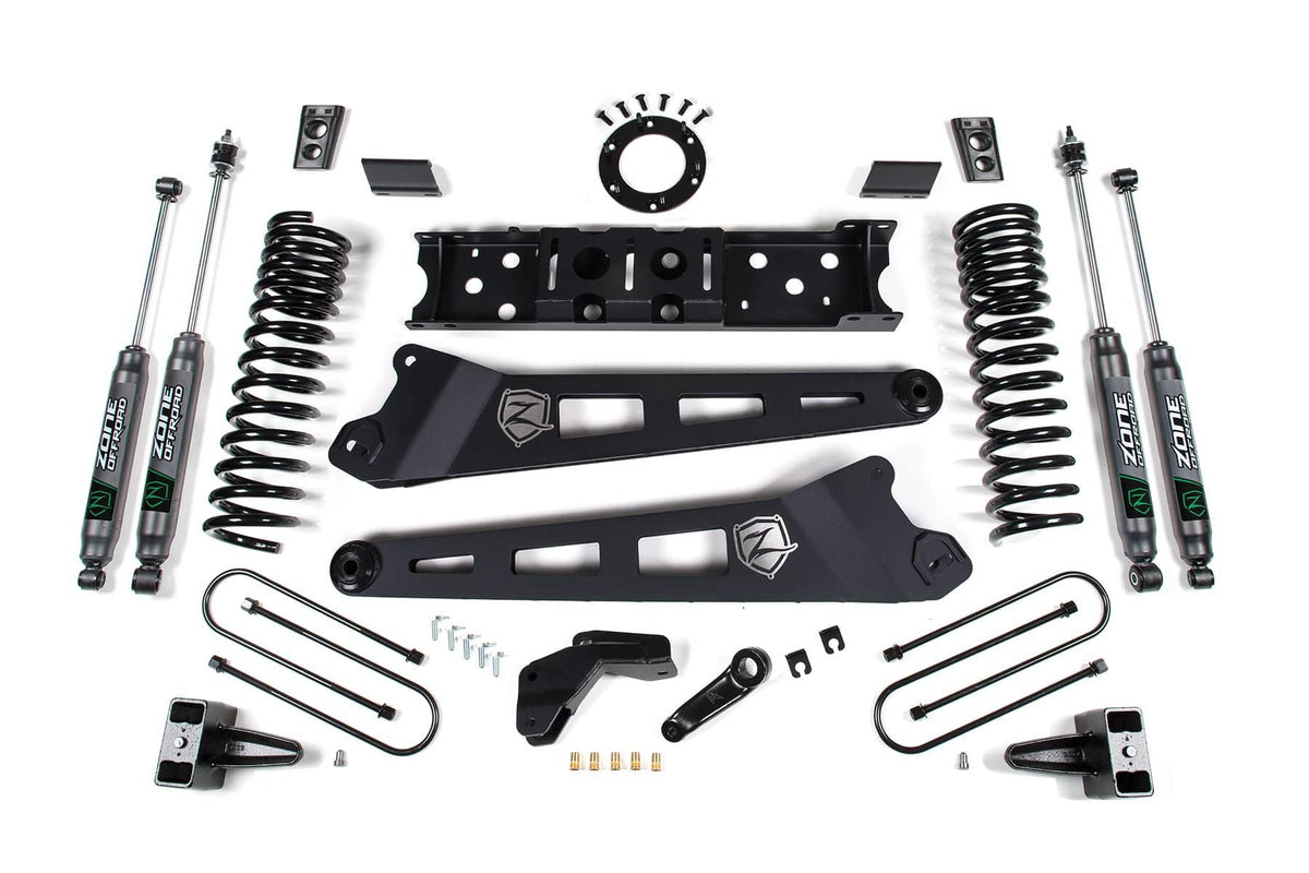 4.5" RADIUS ARM LIFT KIT W/ NITRO SHOCKS W/O OVERLOADS 19-24 RAM 3500
